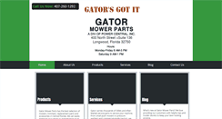 Desktop Screenshot of gatormowerparts.com